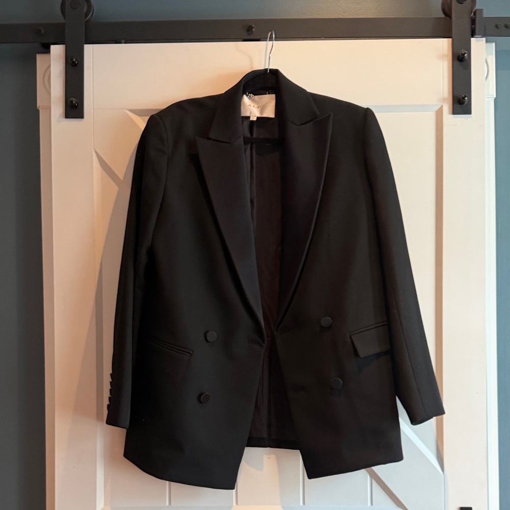 A.L.C. Black Double-Breasted Blazer
